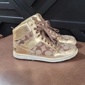 womens coach sneakers size 6m